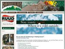Tablet Screenshot of northernheatcool.com